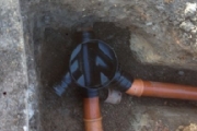 connection on to live drain